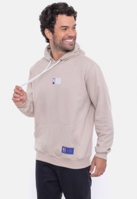 Moletom NBA Mini Logo Soft Bege