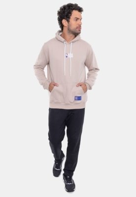 Moletom NBA Mini Logo Soft Bege