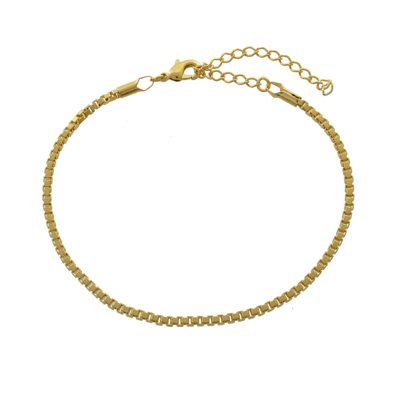 Pulseira Narcizza Semijoias Veneziana 2 mm 21 Cm Ouro Menor preço em Pulseira Narcizza Semijoias Veneziana 2 mm 21 Cm Ouro