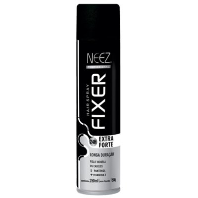 Neez Hair Spray Fixer Extra Forte 24H 250ml Menor preço em Neez Hair Spray Fixer Extra Forte 24H 250ml