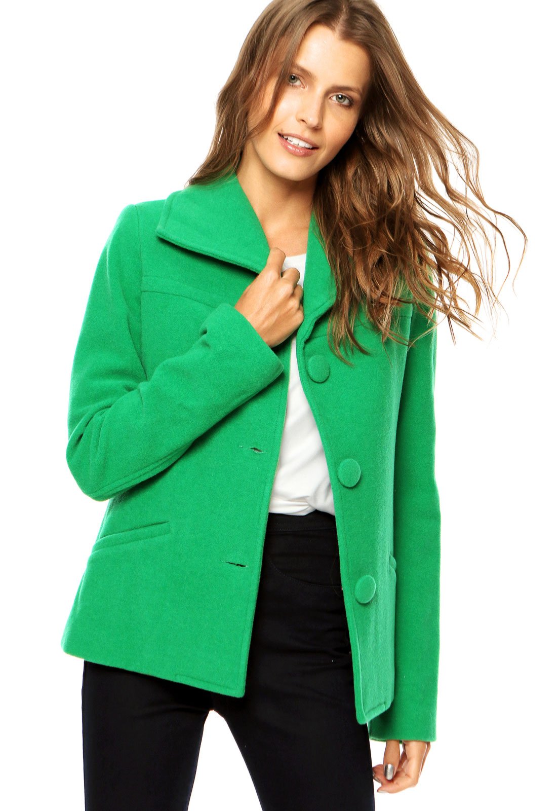 casaco feminino verde