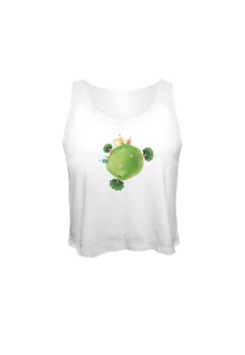 Blusa Cropped Nerderia Planeta Branco Menor preço em Blusa Cropped Nerderia Planeta Branco