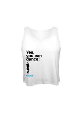 Blusa Cropped Nerderia You Can Dance Branco Menor preço em Blusa Cropped Nerderia You Can Dance Branco