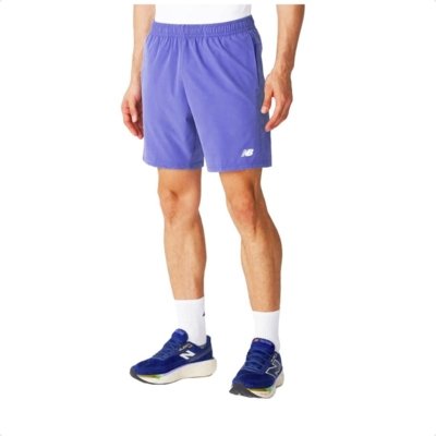 Bermuda New Balance Sport Essentials Run Masculino Roxo