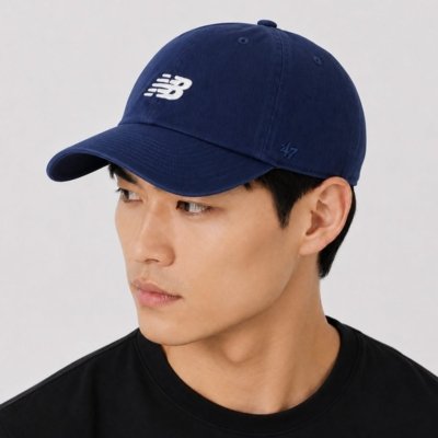 Boné New Balance 6-Panel Core Azul Escuro