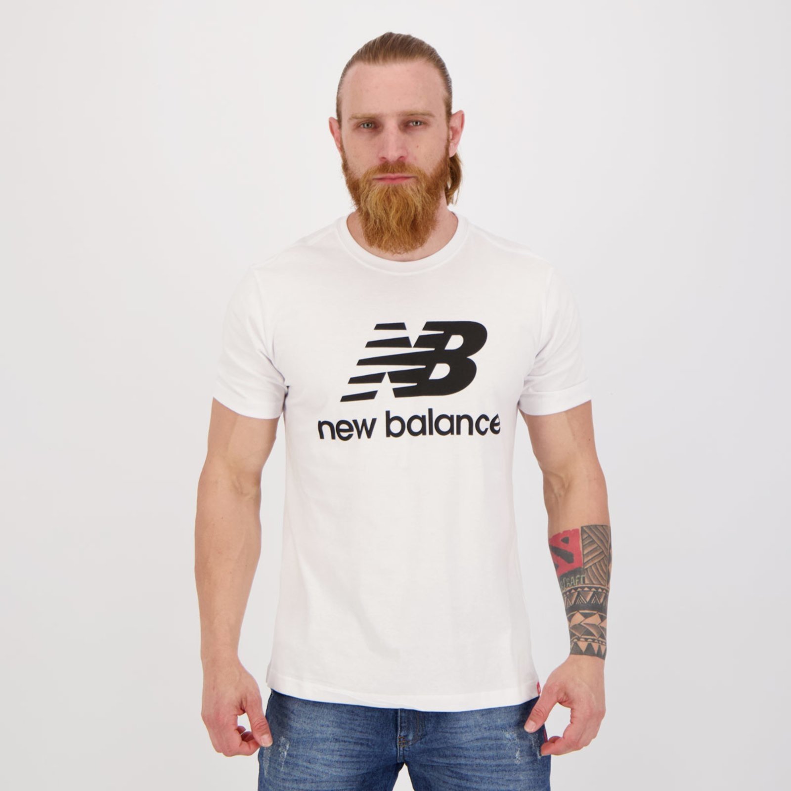 observación Salón de clases declaración Camiseta New Balance Essentials Branca - Compre Agora | Dafiti Brasil