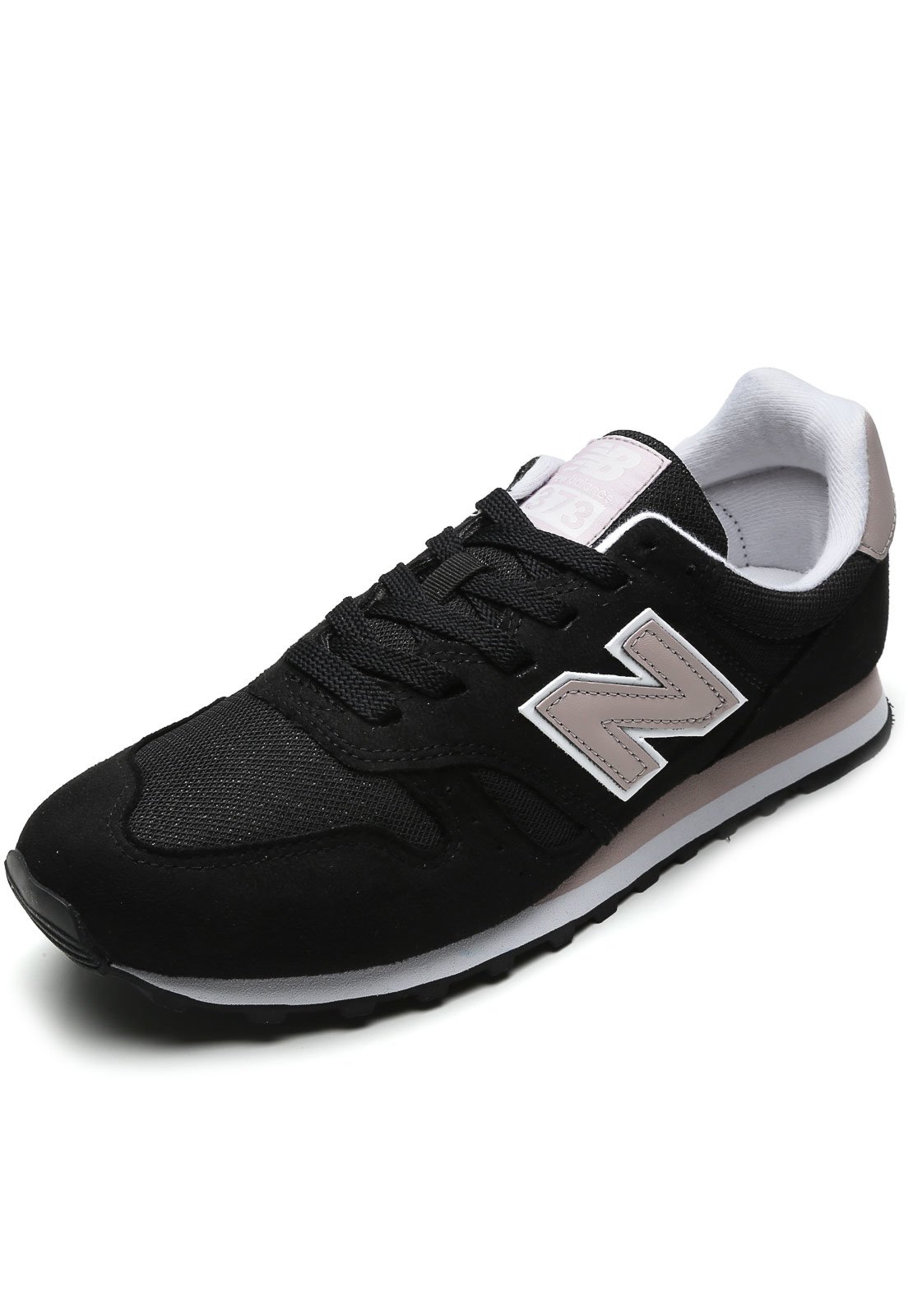 new balance 373 couro preto