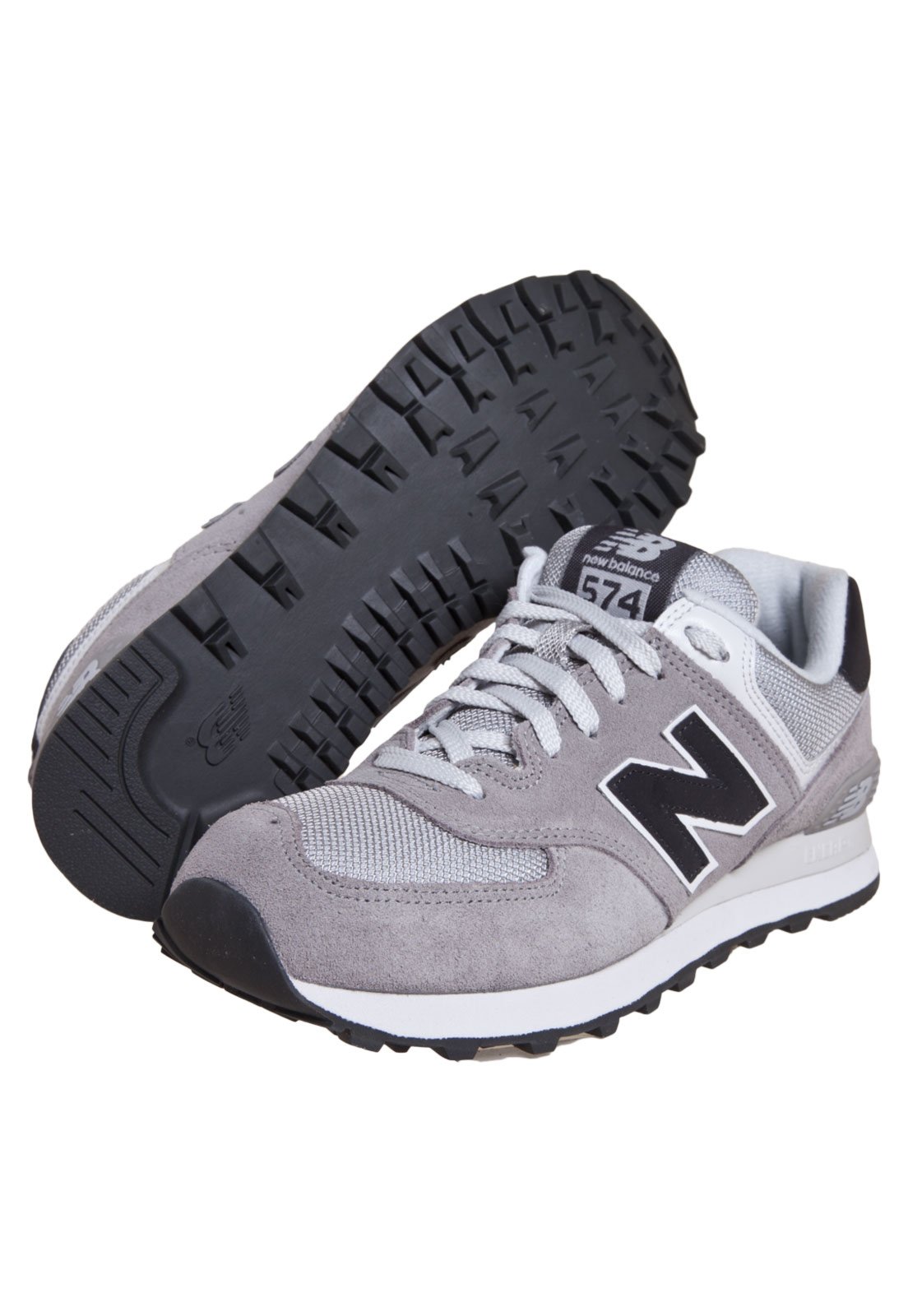 new balance cinza e preto