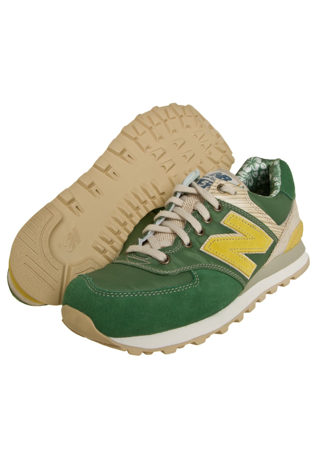 new balance preto e verde