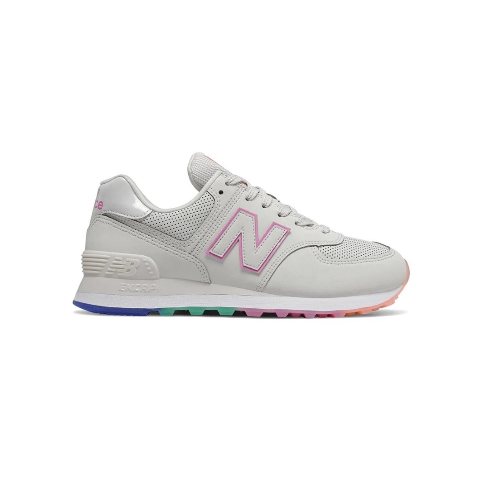 new balance feminino branco e rosa