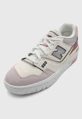 Tênis New Balance 550 Couro Rosa