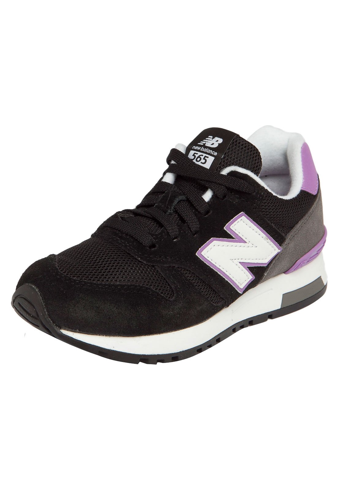 New balance preto sales e roxo