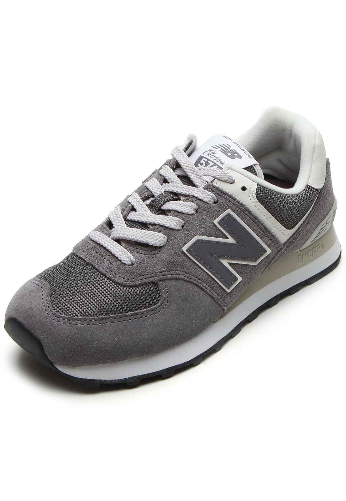 Tenis new balance em hot sale couro