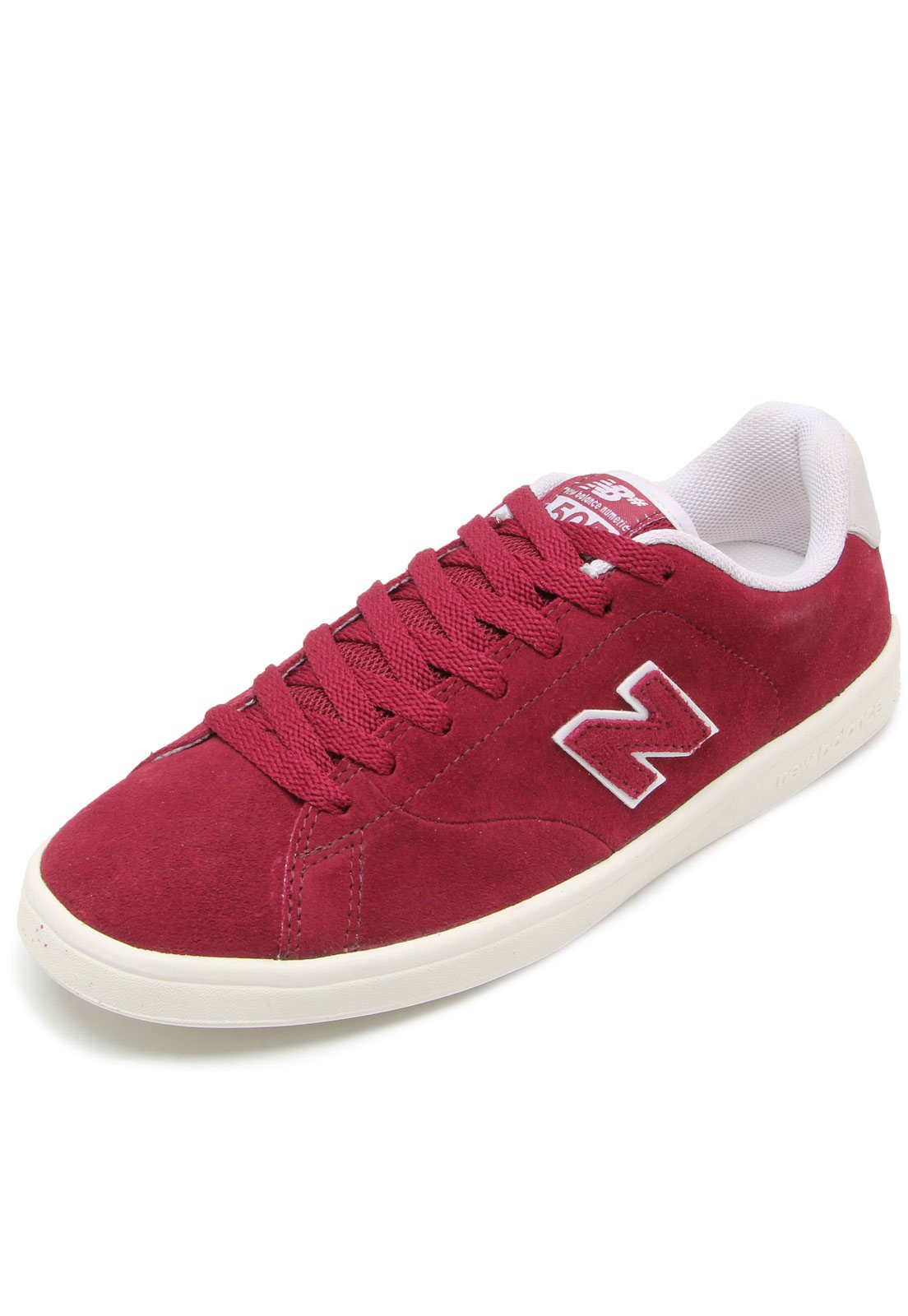 T nis Couro New Balance Numeric 505 Vinho Compre Agora Dafiti