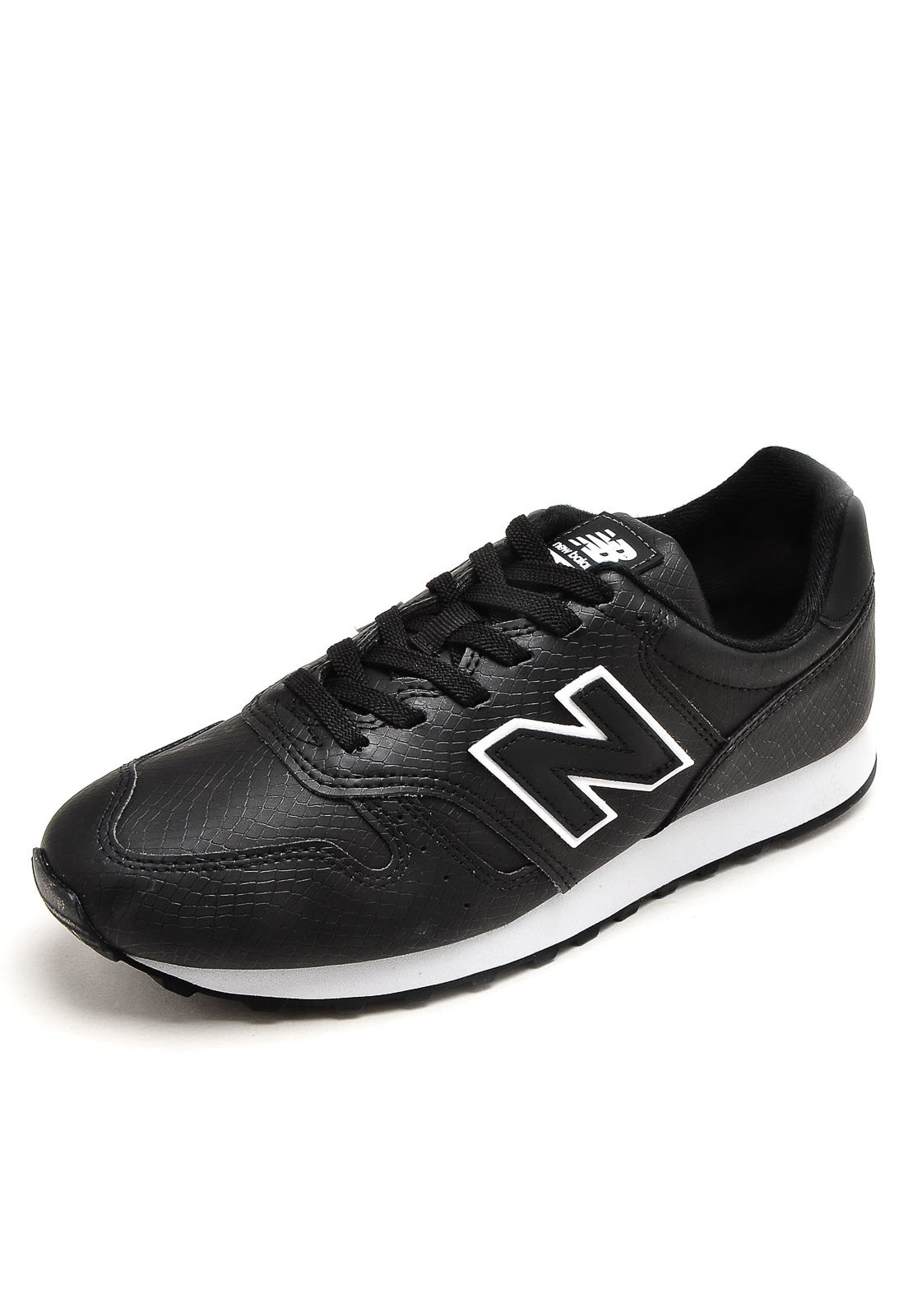 Tenis new hot sale balance couro preto