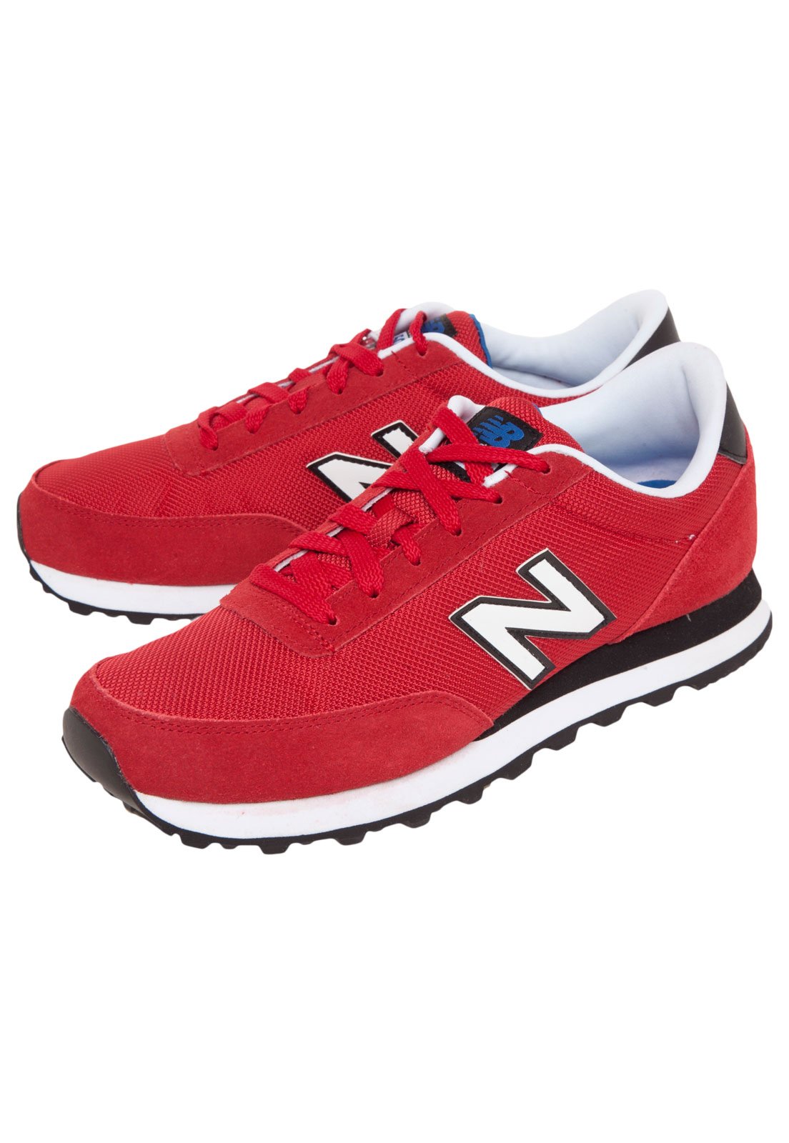 New balance vermelho e hot sale branco