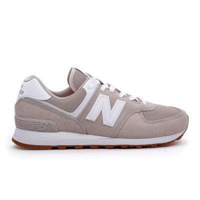 new balance white with brown sole