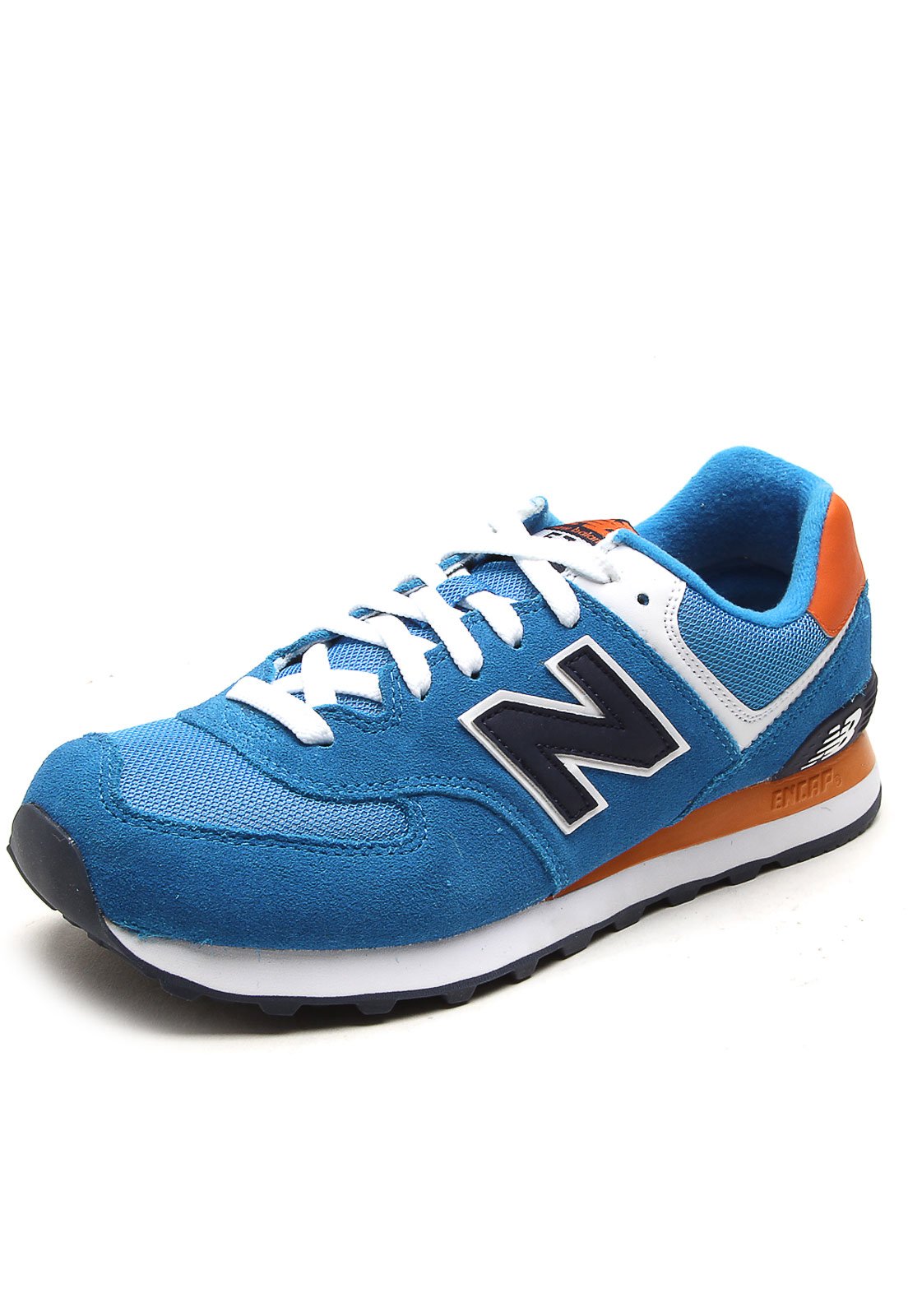 New balance 480 2024 azul e laranja