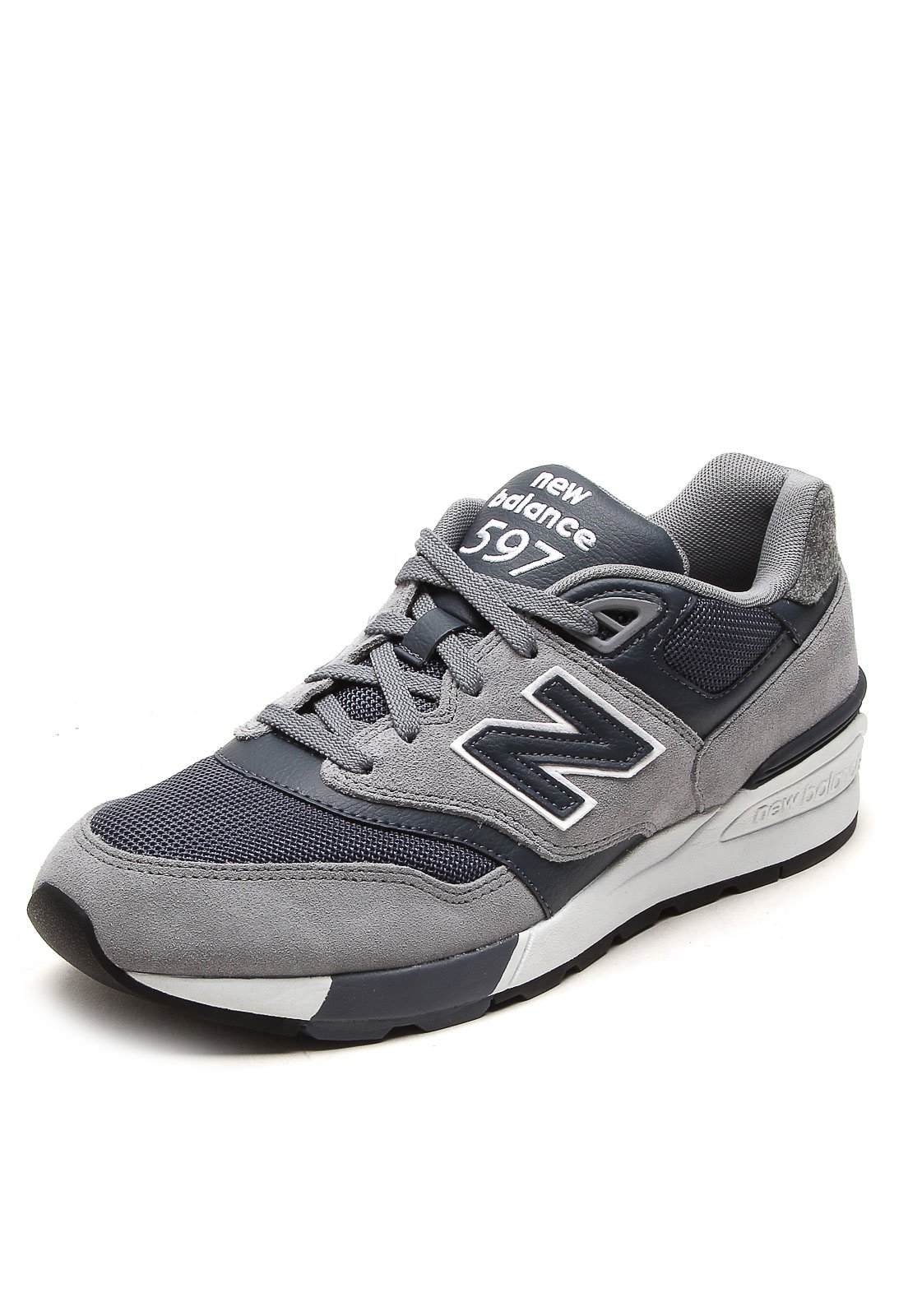 New balance cinza com preto sale