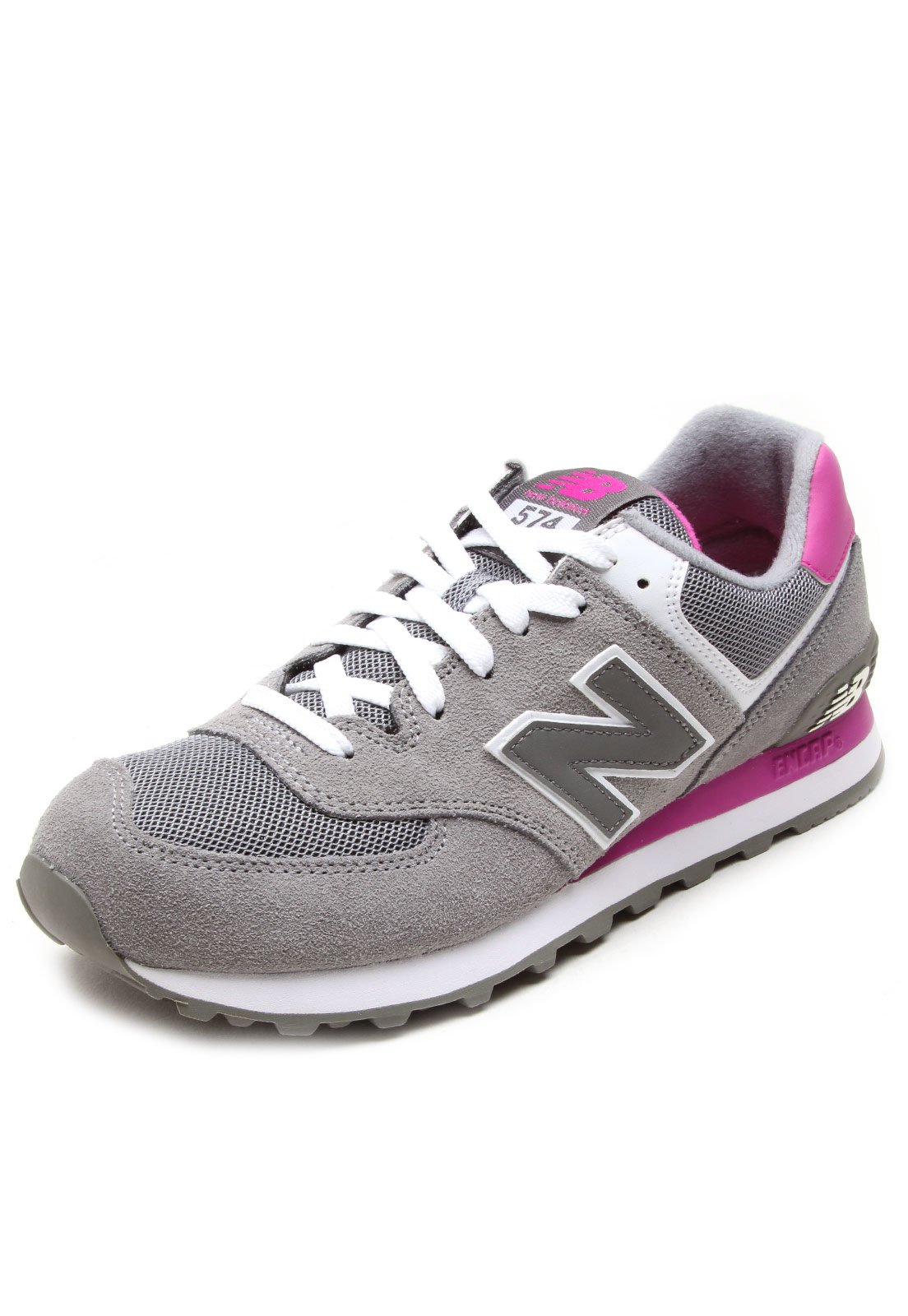 New balance 2025 cinza e rosa