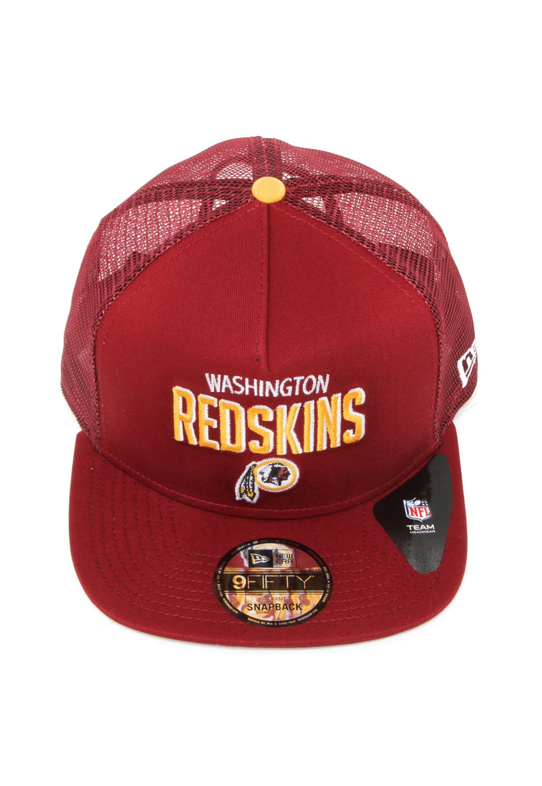 BONÉ NEW ERA 950 WASHINGTON REDSKINS ABA RETA SNAPBACK VINHO