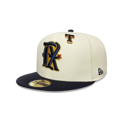 Bone New Era 59FIFTY Texas Rangers MLB