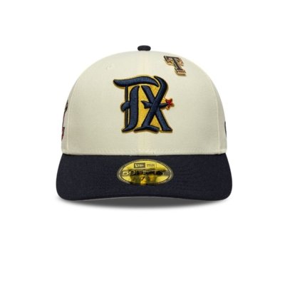 Bone New Era 59FIFTY Texas Rangers MLB