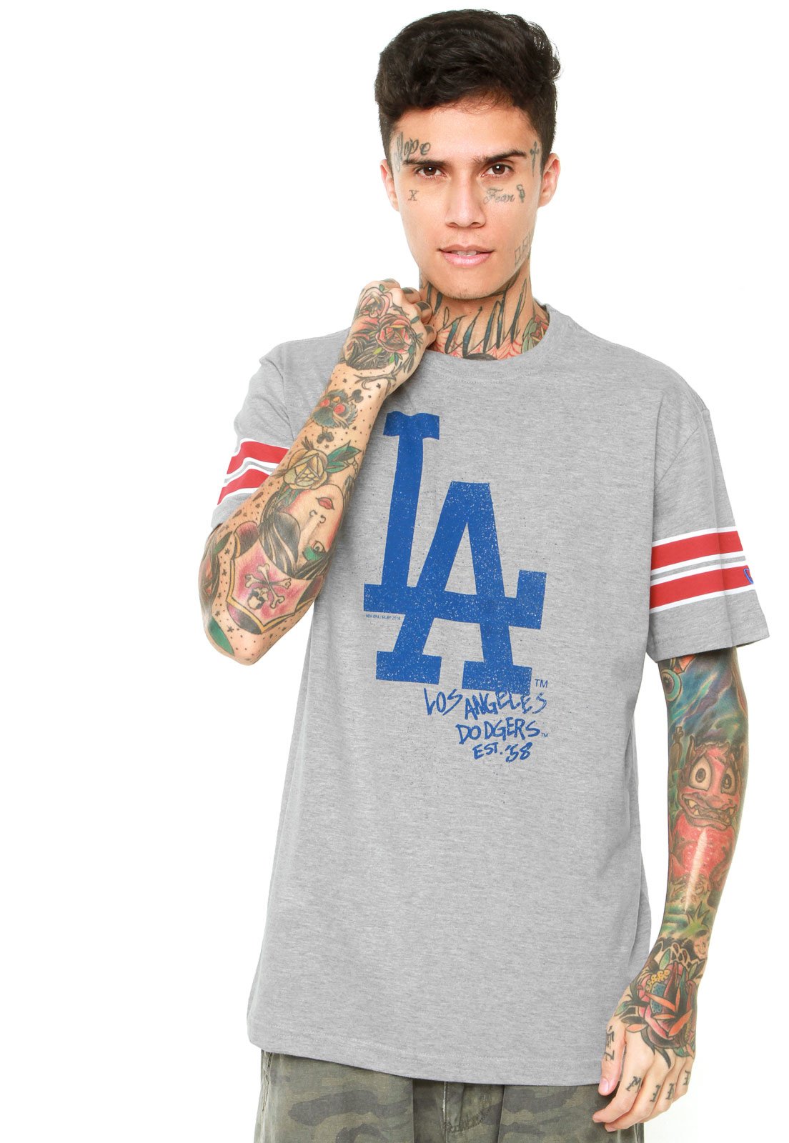 camiseta new era los angeles dodgers