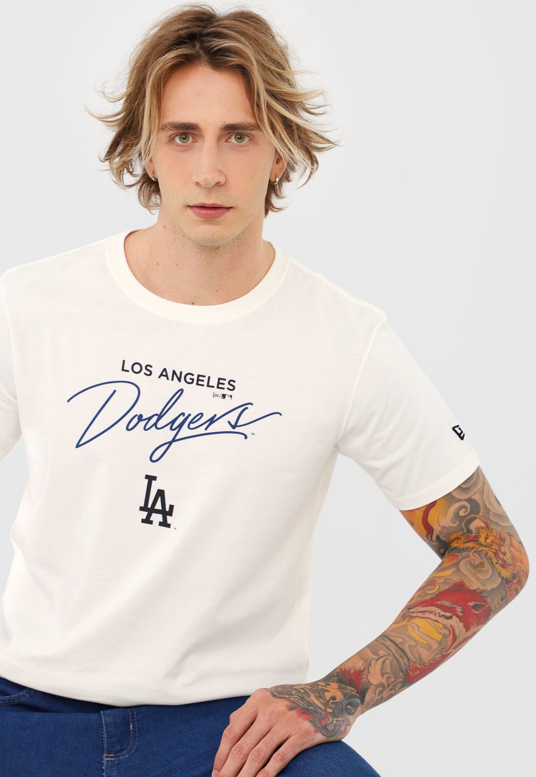 camiseta new era los angeles dodgers