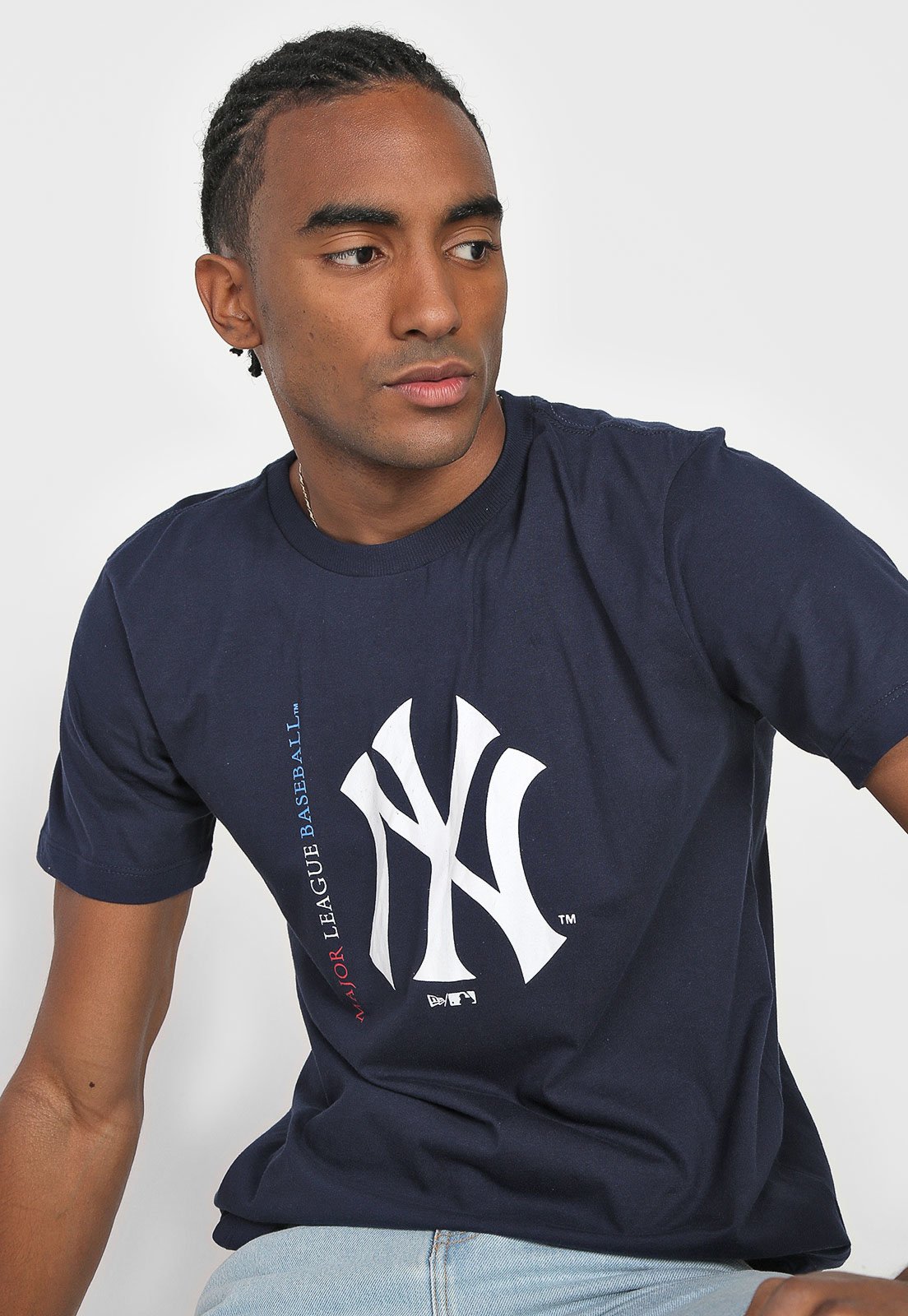 Camisa MLB New York Yankees New Era Azul-marinho T-shirt