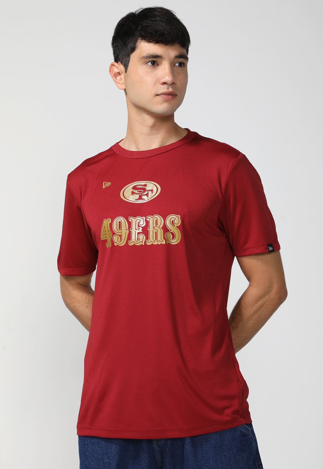 Camiseta New Era San Francisco 49ers Logo Time NFL - Masculina