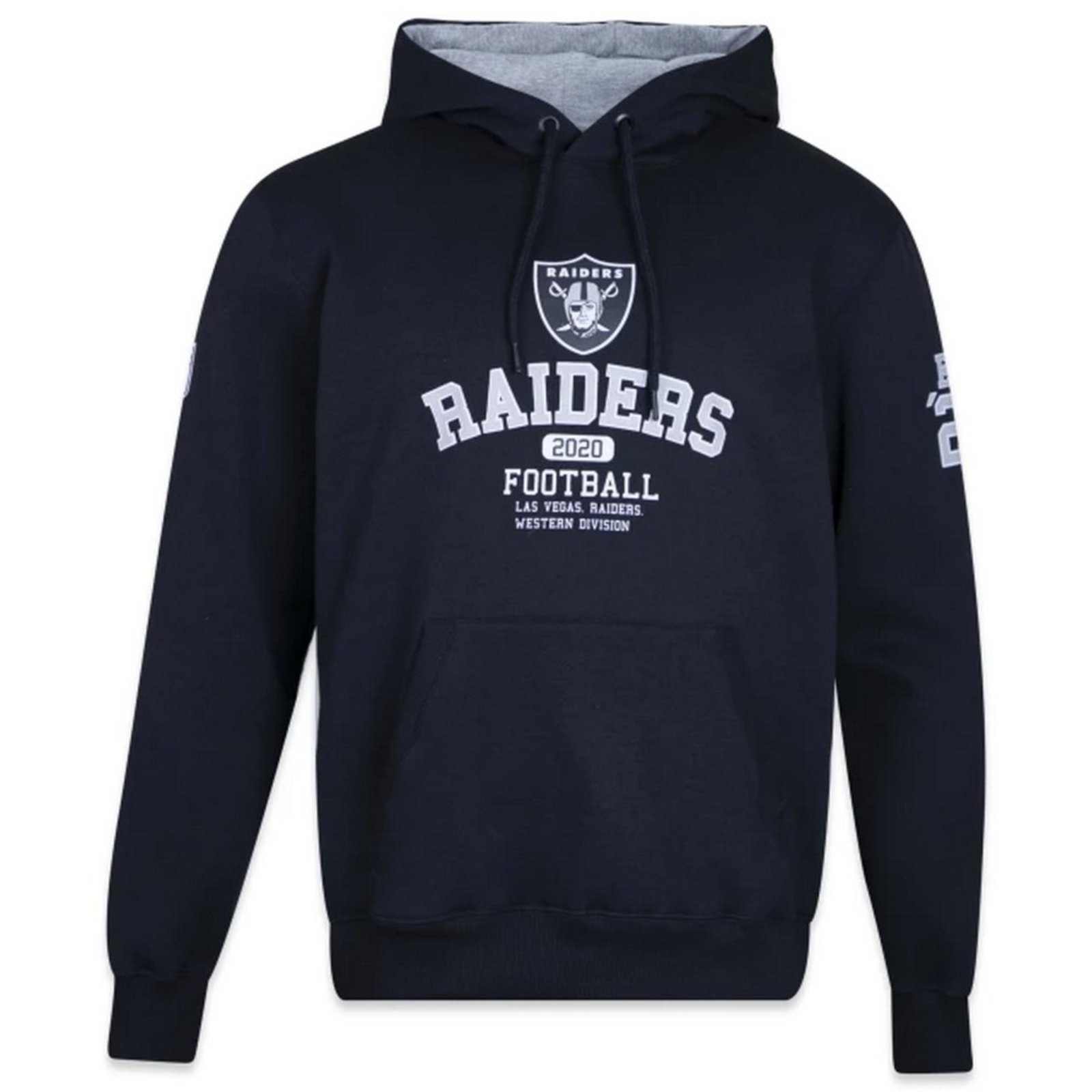 Moletom New Era Canguru Fechado Las Vegas Raiders Preto