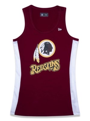 Regata New Era Basica Washington Redskins Vermelho Escuro Menor preço em Regata New Era Basica Washington Redskins Vermelho Escuro