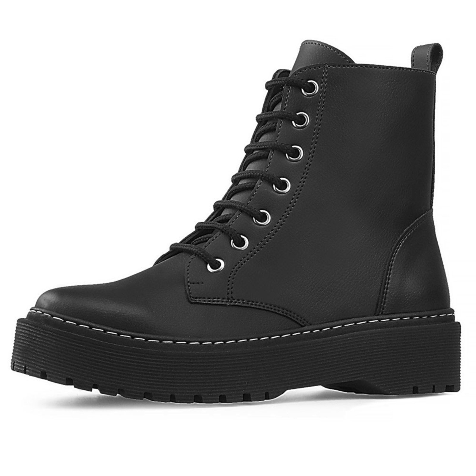 bota coturno flatform