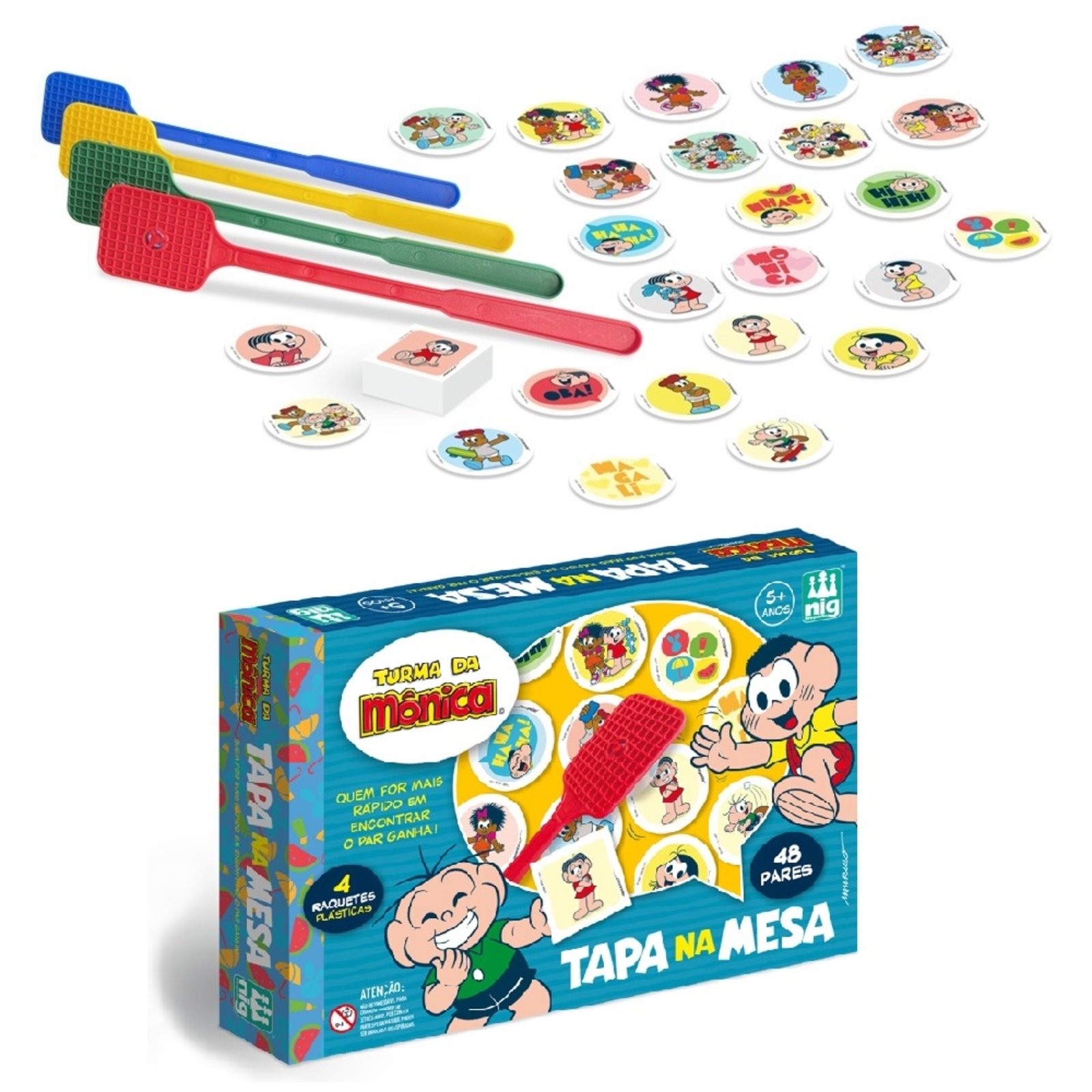 Jogo Tapa Na Mesa Turma Da Mônica Jogo De Memória Nig Brinquedos Compre Agora Tricae Brasil 4055