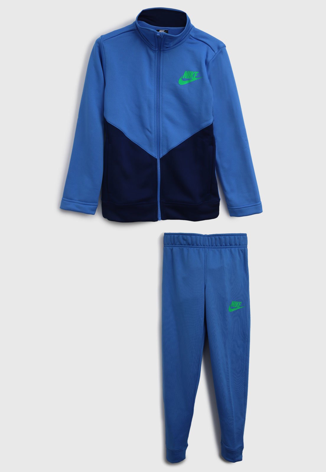 agasalho nike azul e laranja