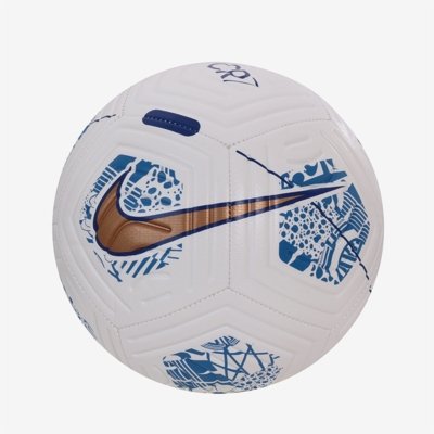 Nike CR7 Strike Training Soccer Ball White, Metallic Copper Concord ...