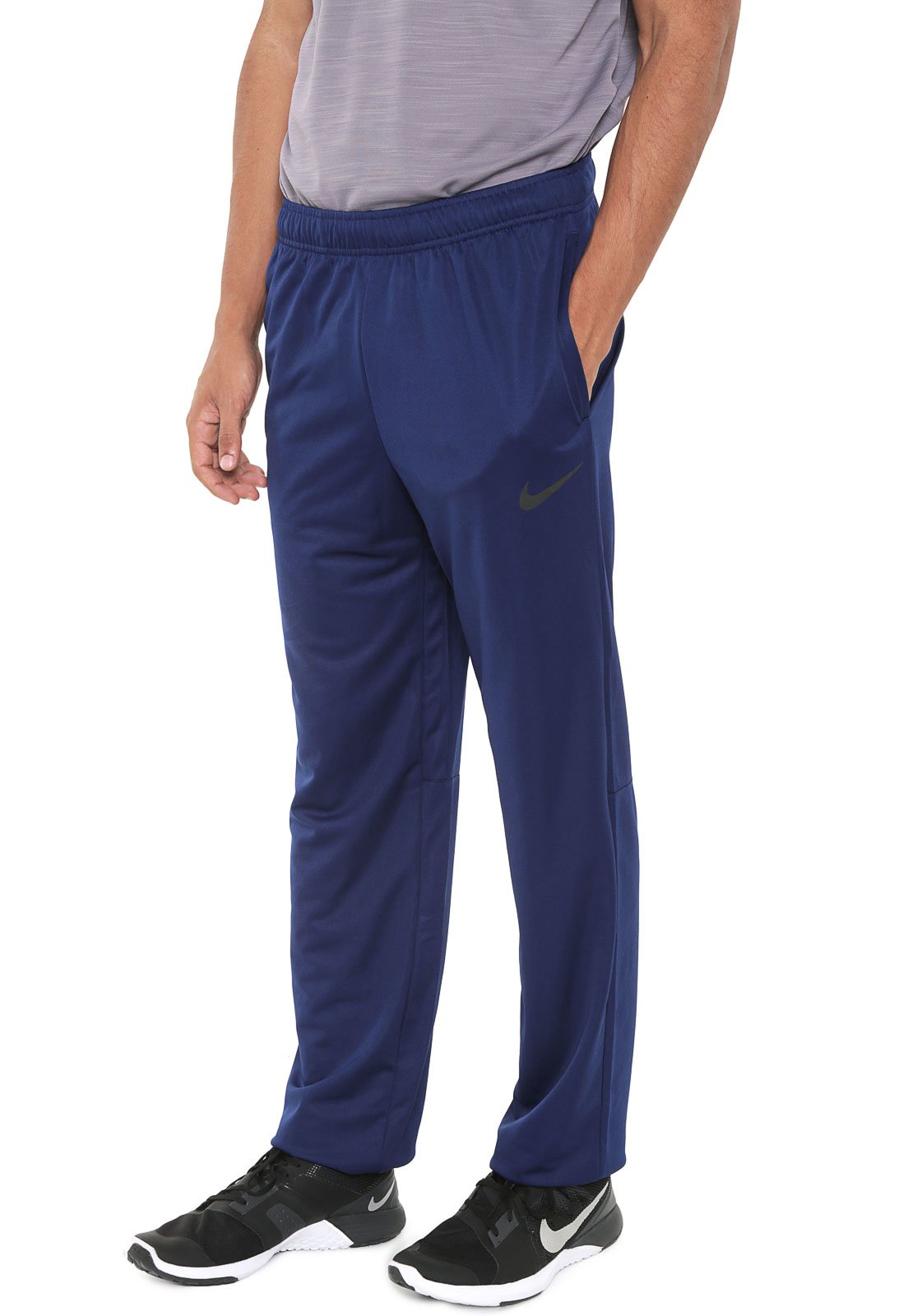 Calça Nike Reta M Nk Pant Epic Knit Azul Marinho - Compre Agora