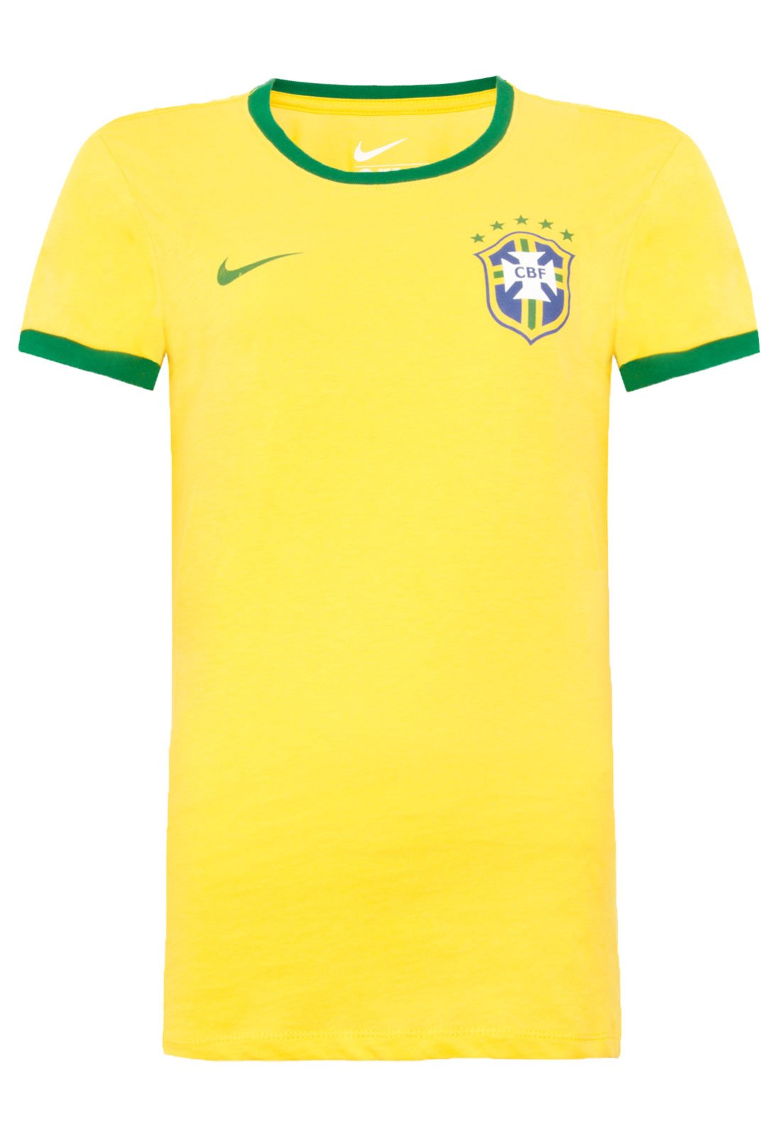 Persona Villain In most cases Camisa Nike Brasil Feminina Amarela - Compre Agora | Kanui Brasil