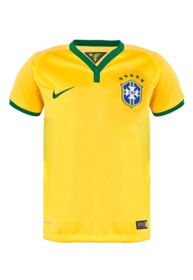 Camisa Nike CBF Brasil Infantil SS 3RD Stadium Torcedor Verde
