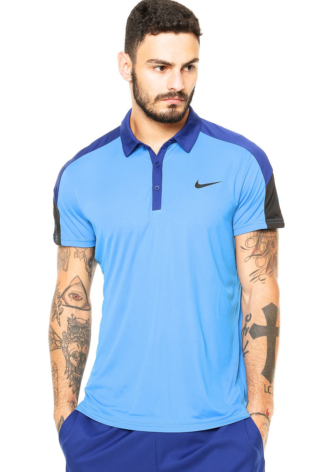 Camisa Polo Nike Dri-Fit Azul - Compre 
