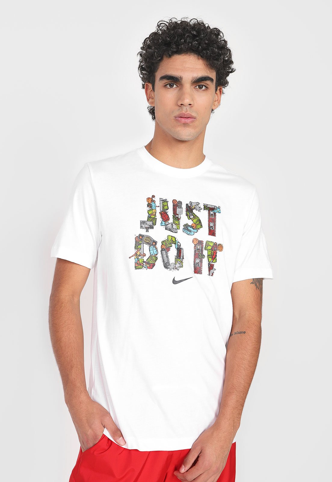 eliminar diario Canoa Camiseta Nike Just do It Branca - Compre Agora | Dafiti Brasil