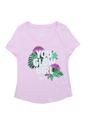 Camiseta Nike Menina Escrita Rosa é boa?