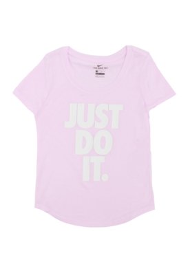 Camiseta Nike Menina Escrita Rosa é boa?