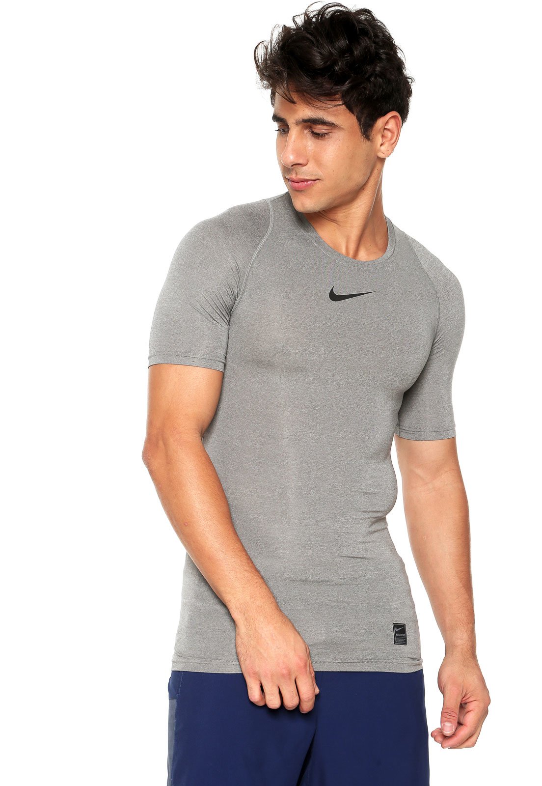 Camiseta Nike Pro Compression Cinza - Compre Agora
