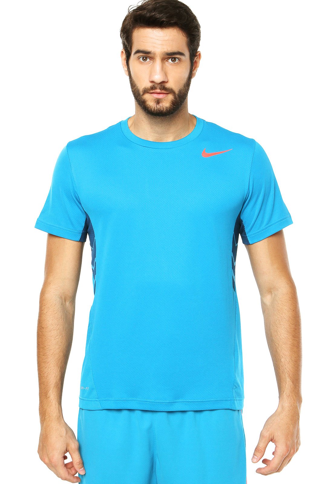 camiseta dry fit azul
