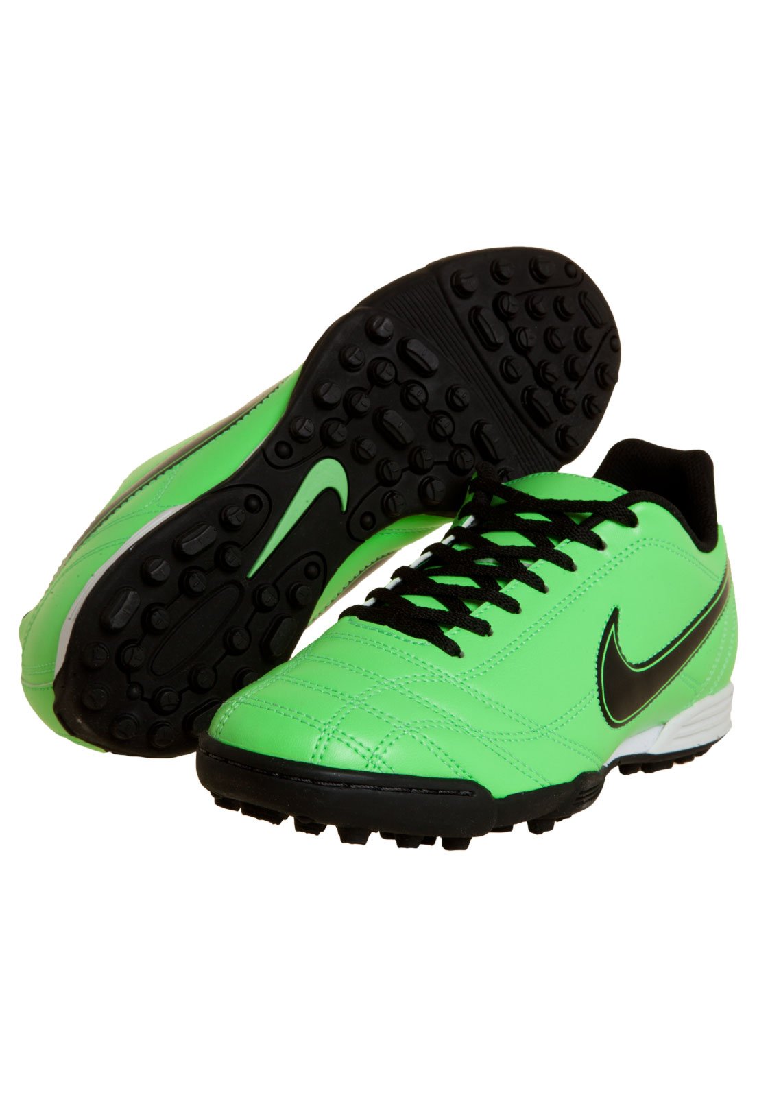 chuteira nike society verde fluorescente