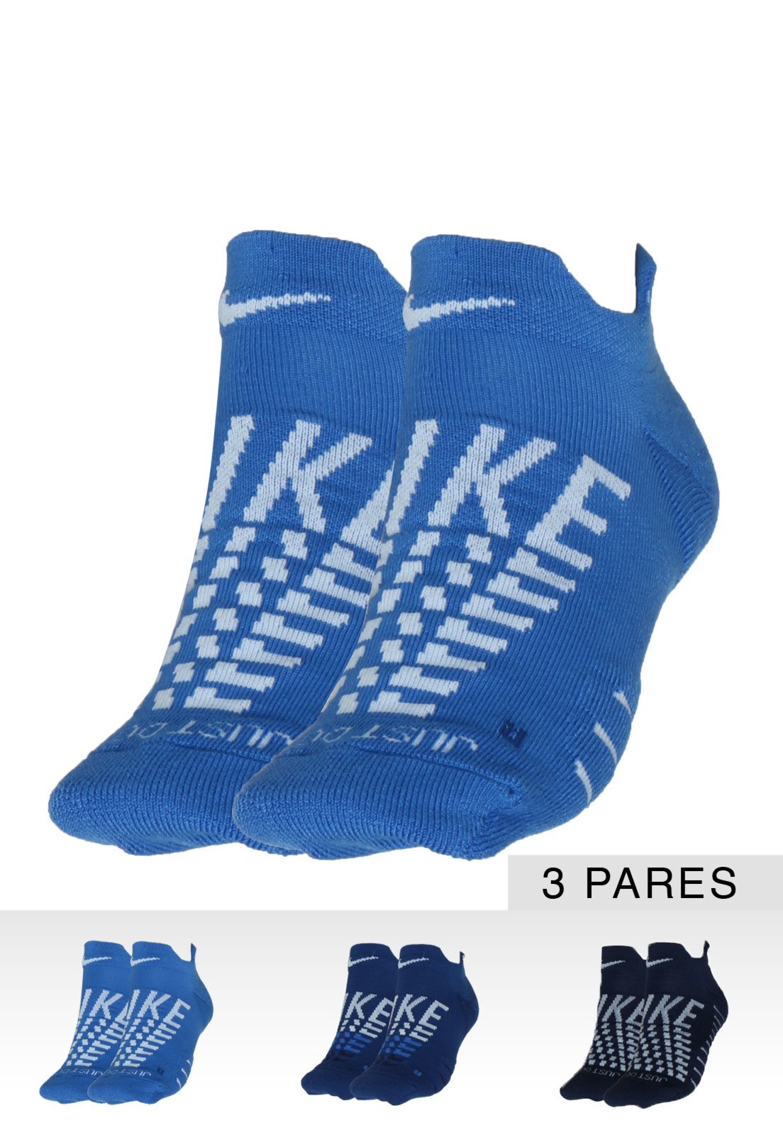 meia azul nike