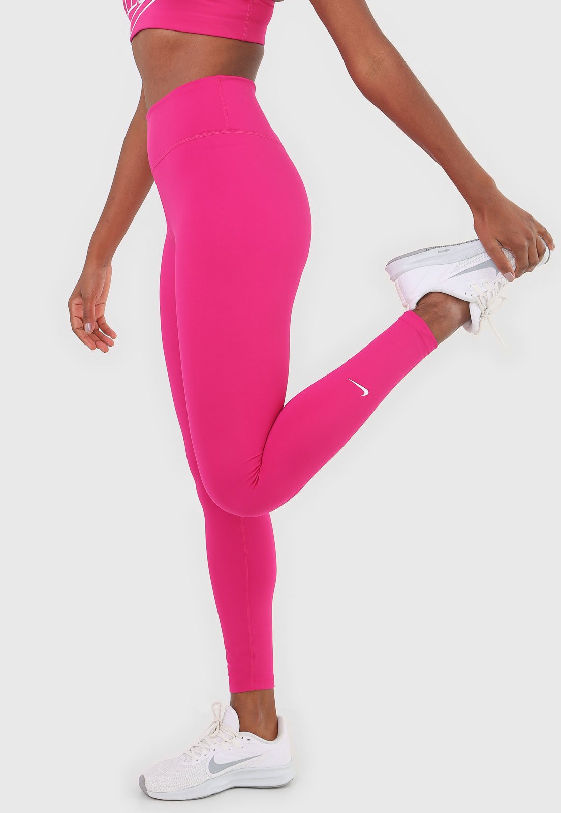 Calça Legging Nike One Dri-Fit MR Ic Tght CLRB Feminina - Rosa+