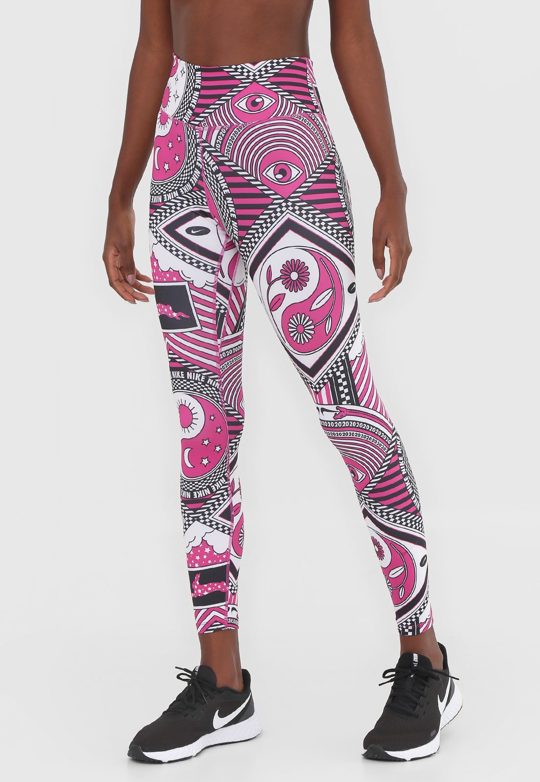 Legging Nike W Nk One T Tkyo Pr Duality Rosa - Compre Agora